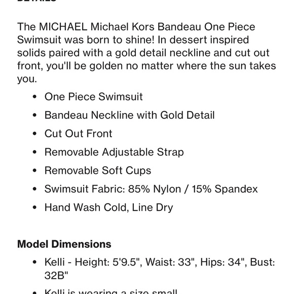 MICHAEL Michael Kors Black One-Piece Swimsuit with Cutout - Picture 4 of 12